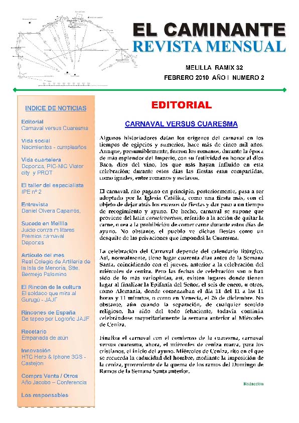 Portada de EL CAMINANTE núm. 2 Portada de EL CAMINANTE núm. 2