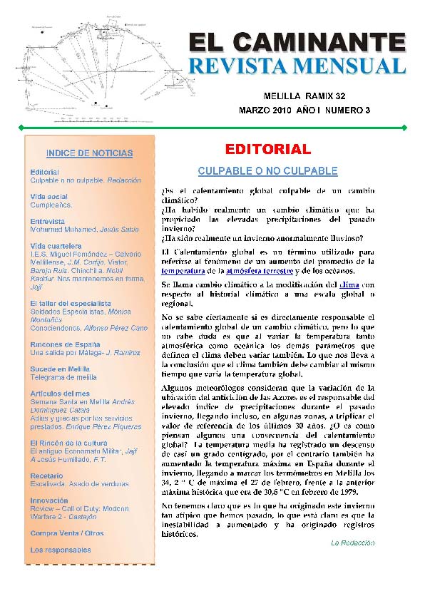 Portada de EL CAMINANTE núm. 3 Portada de EL CAMINANTE núm. 3