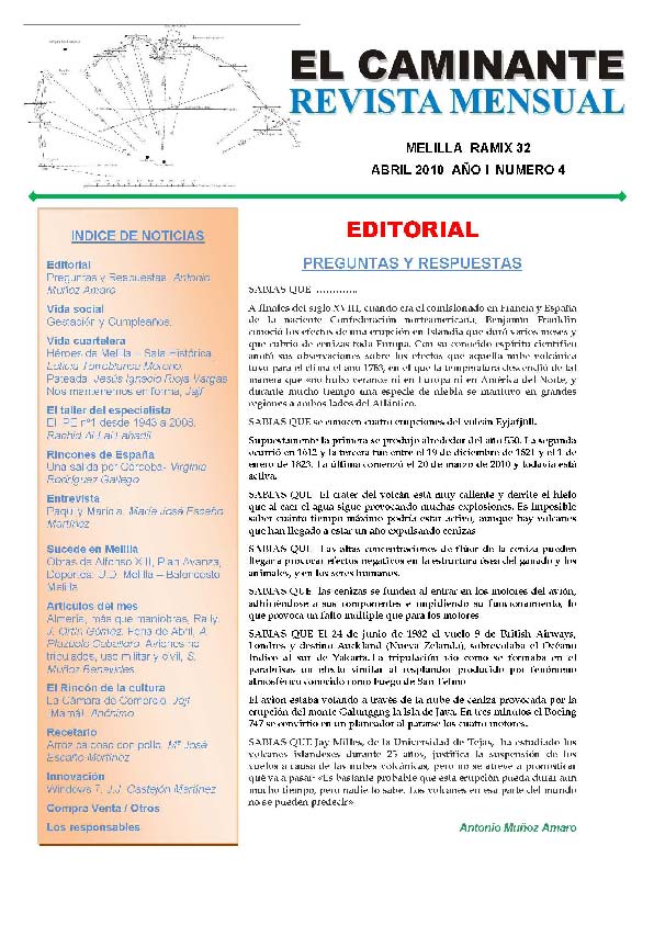 Portada de EL CAMINANTE núm. 4 Portada de EL CAMINANTE núm. 4