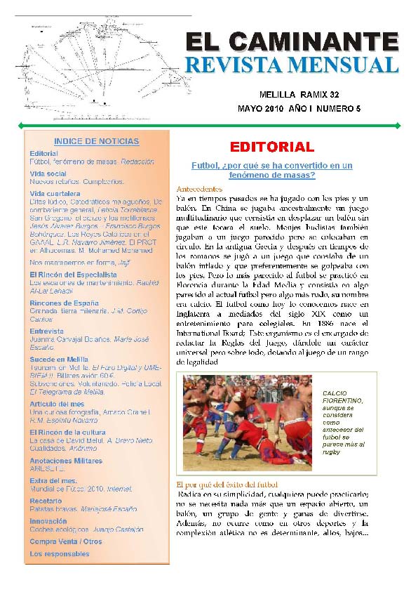Portada de EL CAMINANTE núm. 5 Portada de EL CAMINANTE núm. 5