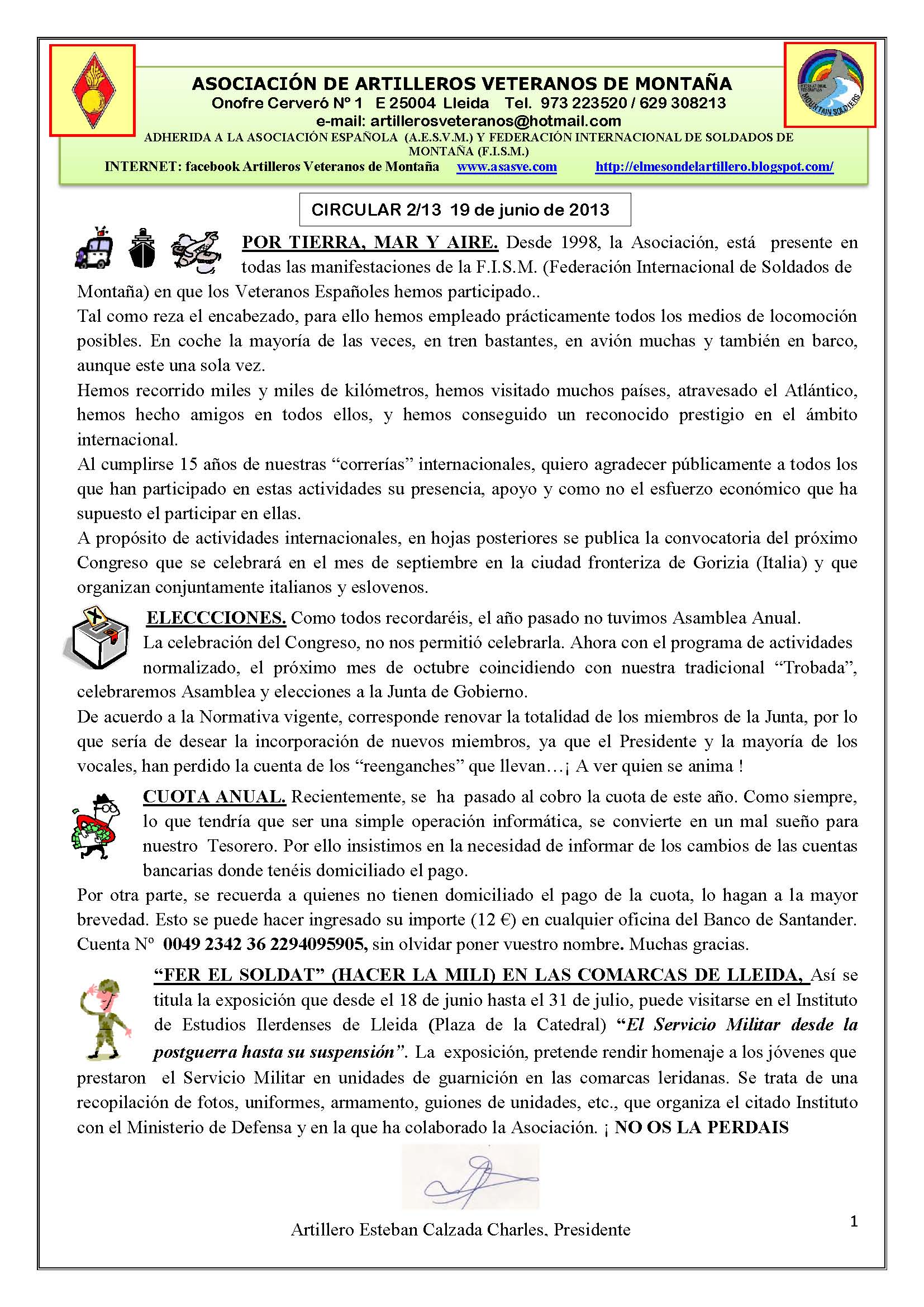 AAVM. CIRCULAR 2-13 AAVM. CIRCULAR 2-13